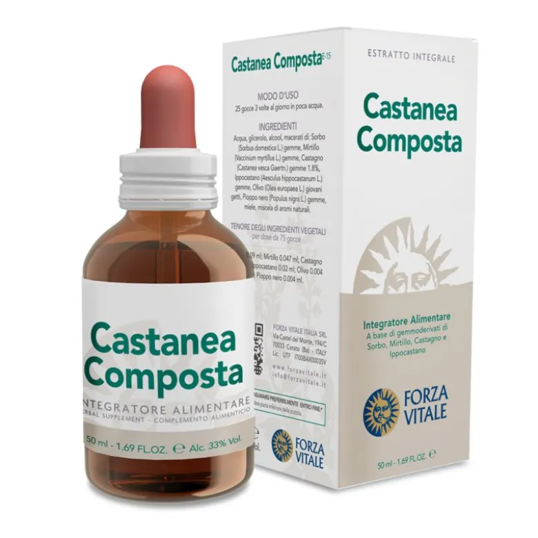 Forza Vitale Ecosol Castanea Composta utile per il microcircolo gocce 50ml