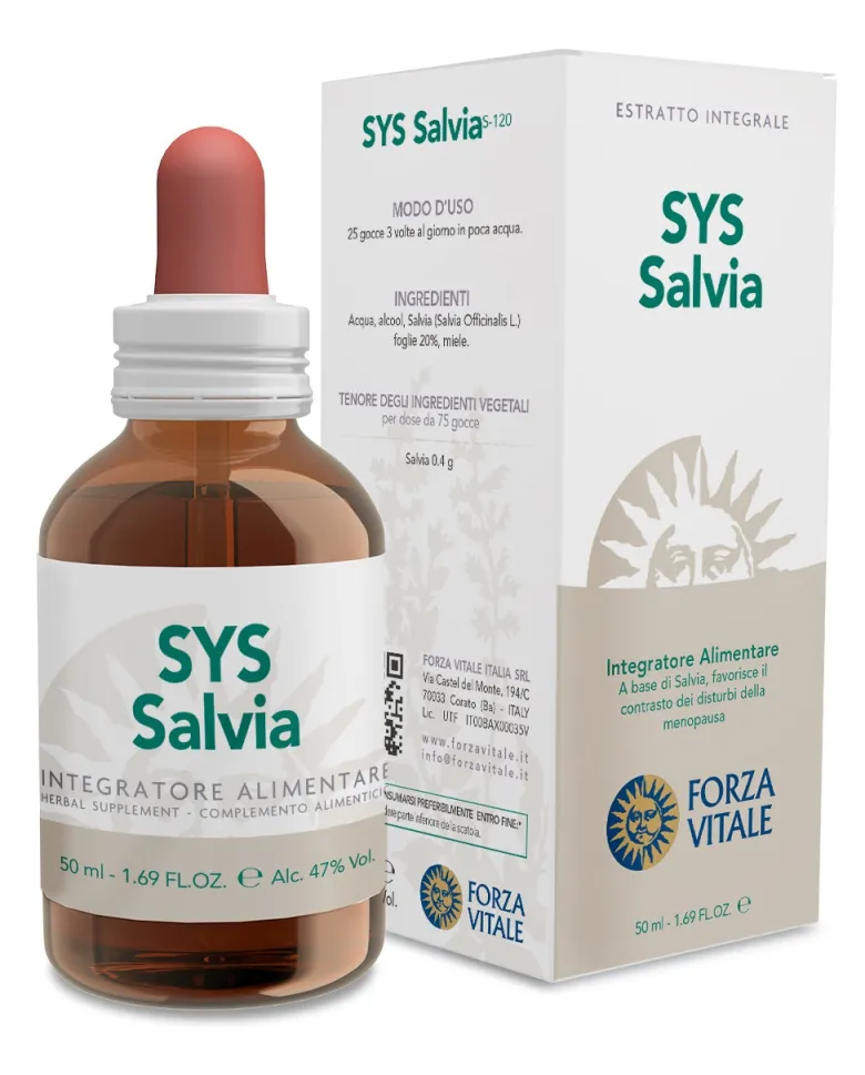 Forza Vitale Sys salvia utile contro i disturbi della menopausa gocce 50ml