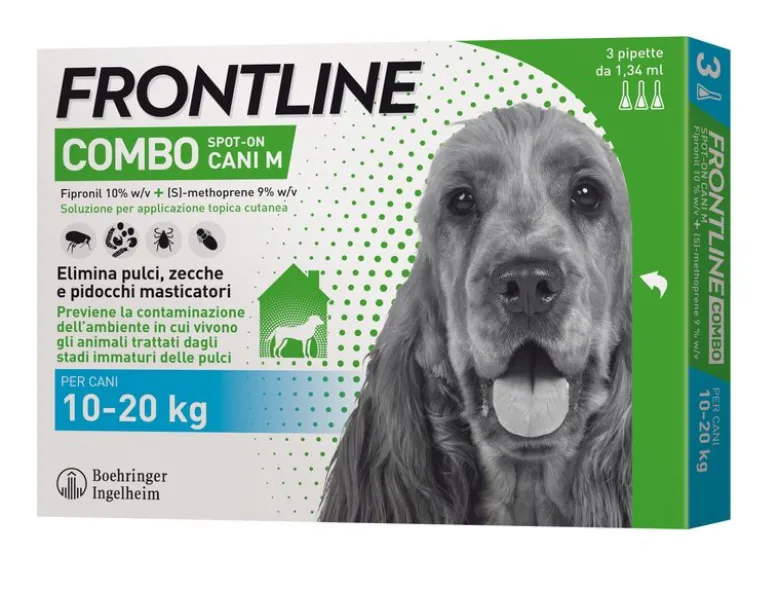 Frontline combo antiparassitario per cani da 10-20kg
