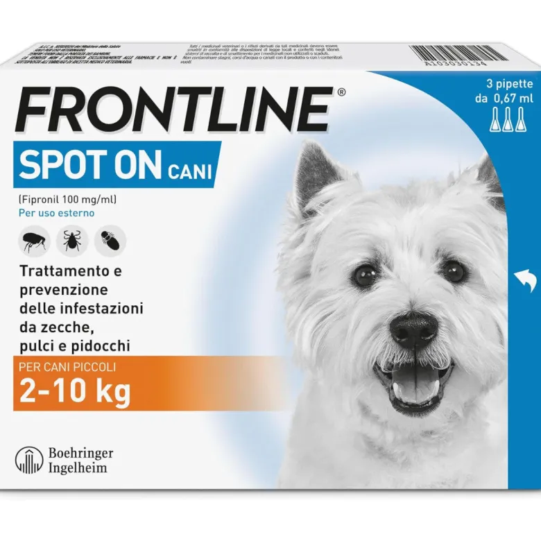 Frontline Spot-On Cani 2-10kg 3 Pipette