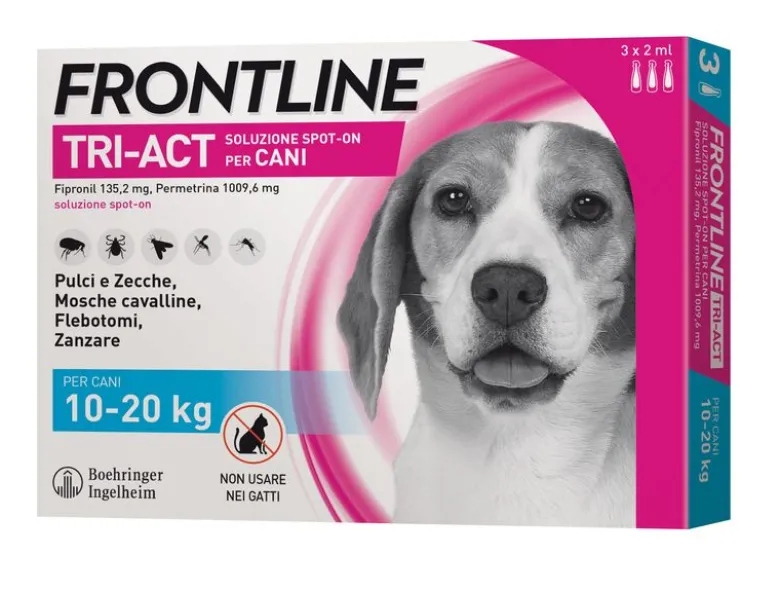 Frontline Tri-Act Soluzione Spot On Cani 10-20Kg 3x2ml