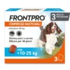 Frontpro Contro Pulci e Zecche 3 compresse masticabili per cani 10-25kg 68mg