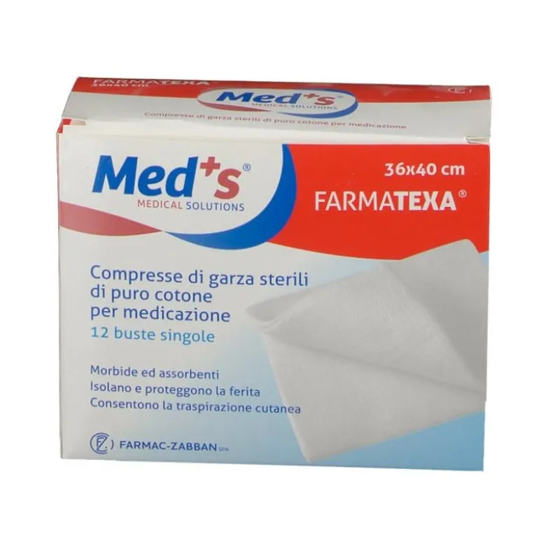 Garza Compressa Meds 12/8 36x40cm 12 Pezzi