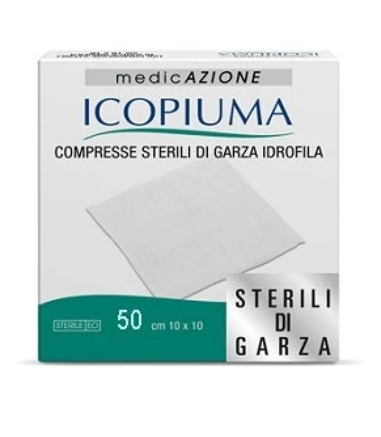 Garza Icopiuma Compressa Idrofila 10x10cm 50 Pezzi
