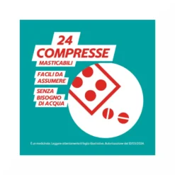 Gaviscon 250 mg + 133,5 mg, Indicato per Bruciore di Stomaco Occasionale 24 Compresse Fragola