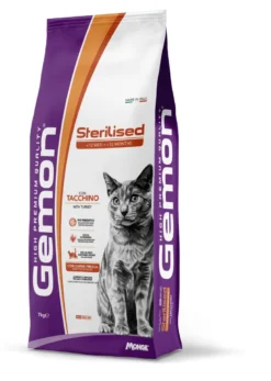 Gemon Cat Adult Sterilised Tacchino Cibo Secco Per Gatti Adulti Sterilizzati Sacco 7Kg