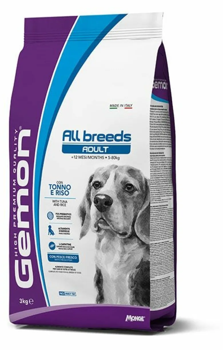 Gemon Dog Medium Adult Crocchette con Tonno e Riso