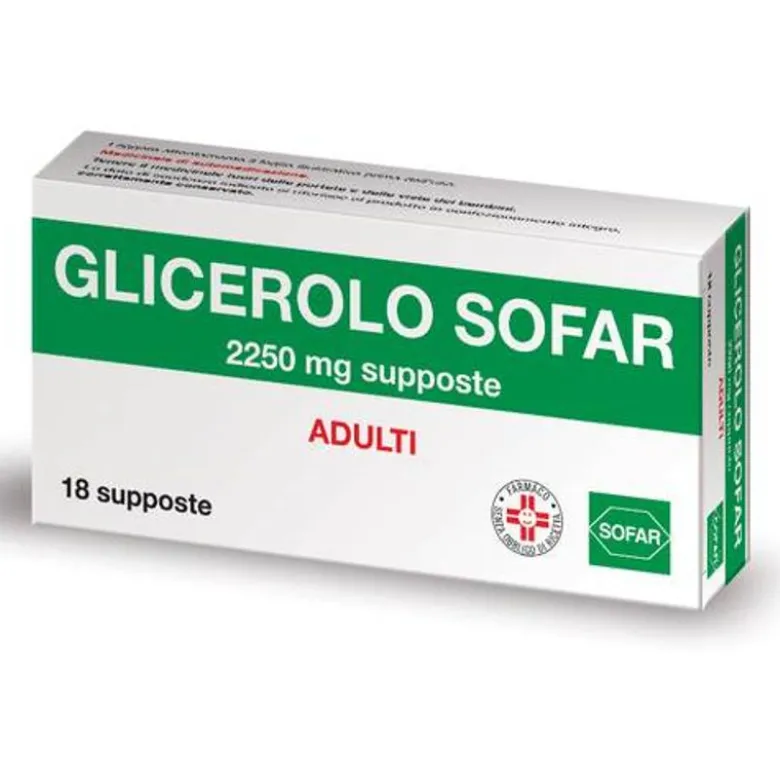 Glicerolo Adulti 18 supposte Sofar