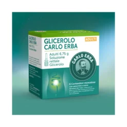 Glicerolo Carlo Erba Adulti 6,75g soluzione rettale 6 contenitori monodose con camomilla e malva