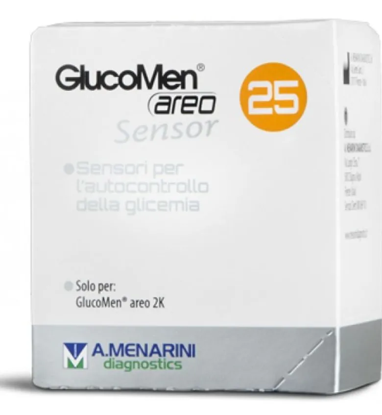 Glucomen Areo Sensor Strisce Glucosio 25pz Monitoraggio Preciso