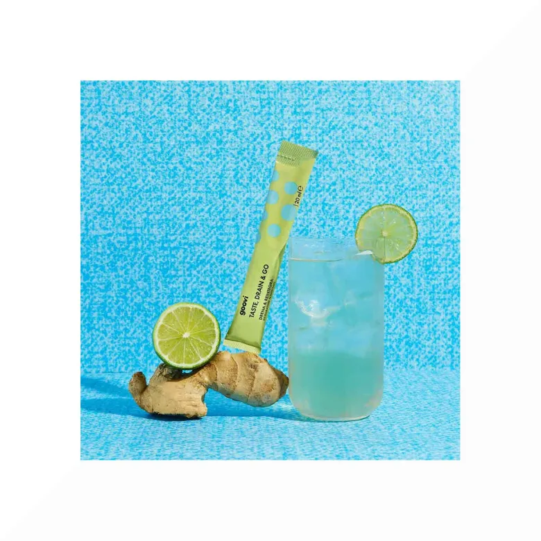 Goovi Taste Drain & Go Drenante Zenzero e Lime 24 Stick
