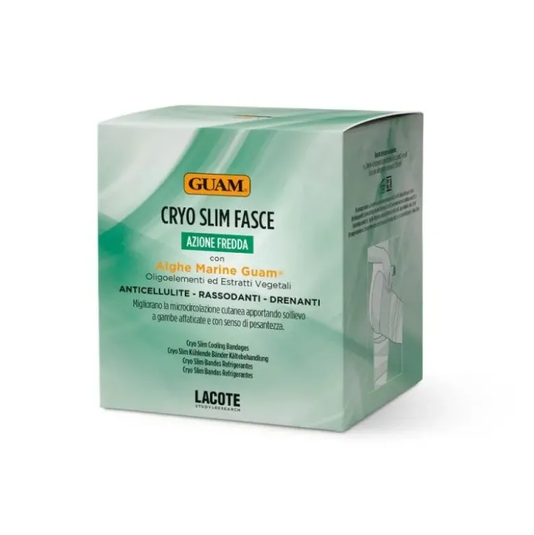 Guam Cryo Slim Fasce ad azione fredda anticellulite 5,5mx10cm 2 pezzi