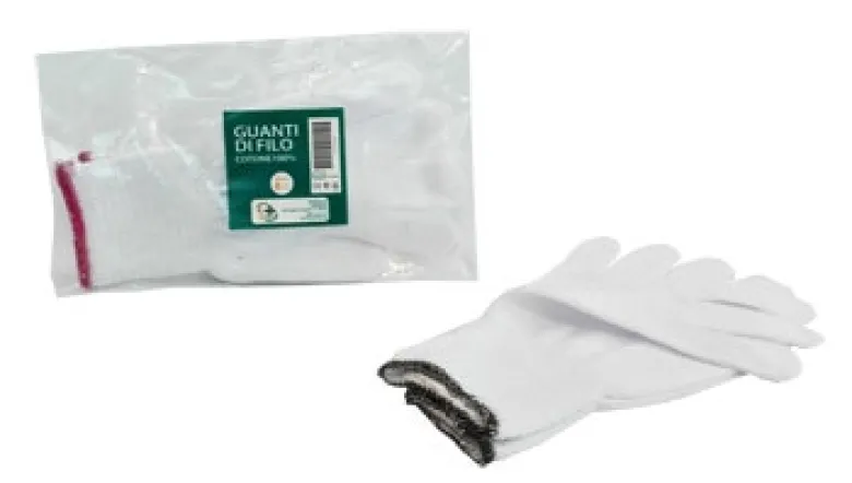 Guanto Filo Cotone 100% Bianco 1 Paio 7