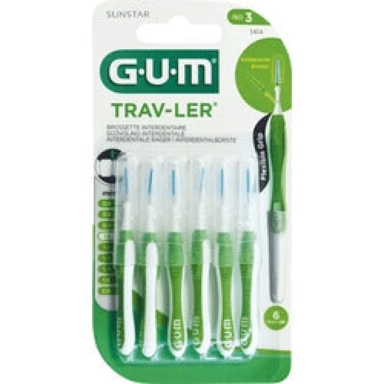 Gum trav-ler 1414 scovolini interdentali 4 + 2 IN OMAGGIO verdi