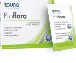 Guna Proflora 6 microrganismi probiotici e fibra prebiotica 10 bustine