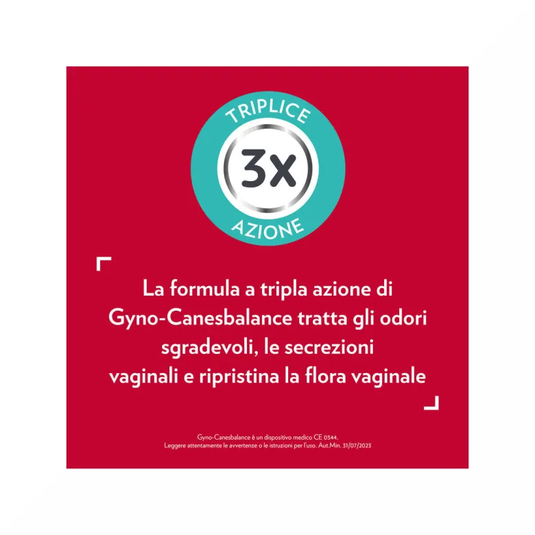Gyno-Canesbalance Gel Vaginale 7 Applicatori per Vaginosi