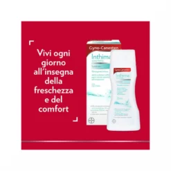Gyno-Canesten Inthima Detergente Intimo Lenitivo per Igiene Intima Freschezza e Comfort 12 ore 200ml
