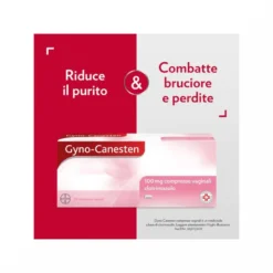 Gyno-Canesten Trattamento Sintomi Candida contro Prurito, Bruciore Intimo e Perdite, 12 Cpr Vaginali