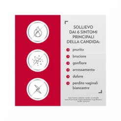 Gyno-Canesten Trattamento Sintomi Candida contro Prurito, Bruciore Intimo e Perdite, 12 Cpr Vaginali