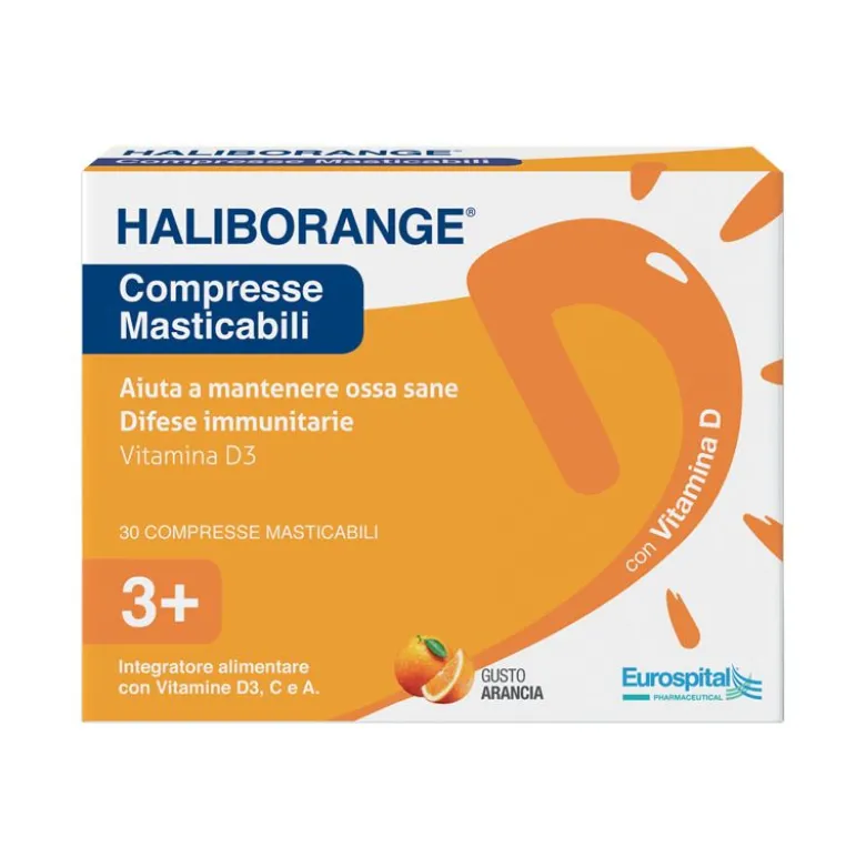 Haliborange 30 Compresse Masticabili - Integratore Vitamine Bambini
