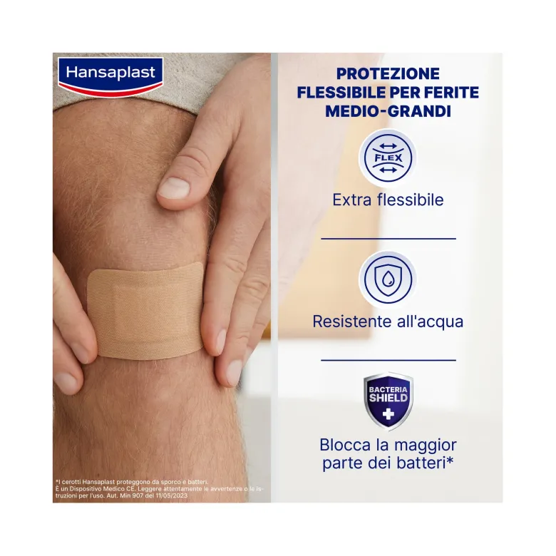 Hansaplast Cerotti Flexible XL Cerotti Medicazione Per Le Articolazioni 5x7,2cm 10 Pezzi