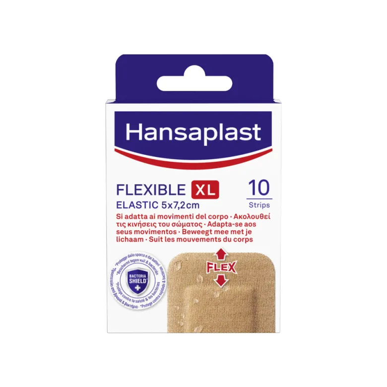 Hansaplast Cerotti Flexible XL Cerotti Medicazione Per Le Articolazioni 5x7,2cm 10 Pezzi