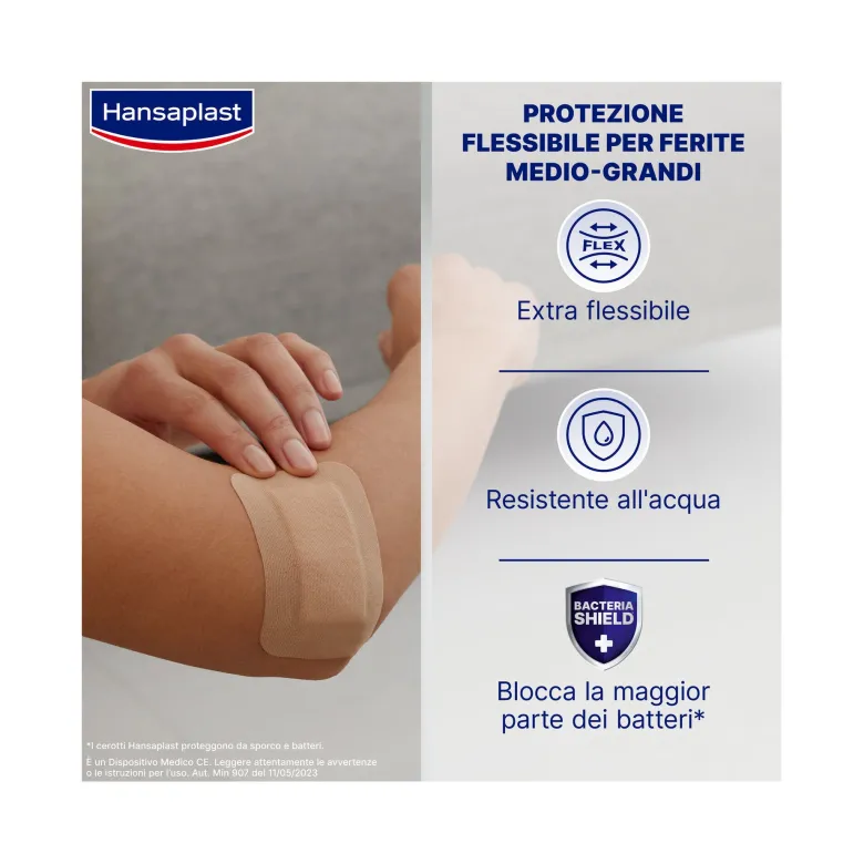 Hansaplast Cerotti Flexible XXL Medicazione Elastici Per Articolazioni 6x9cm 5 Pezzi