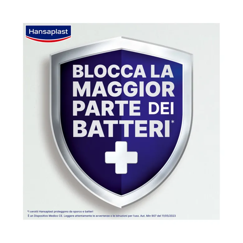 Hansaplast Cerotti Sensitive 4XL Medicazione Per Ferite Medio Grandi 5 Pezzi 10x20cm