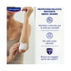 Hansaplast Cerotti Ultra Sensitive XL Morbidi E Delicati Per Pelli Molto Sensibili 5 Pezzi