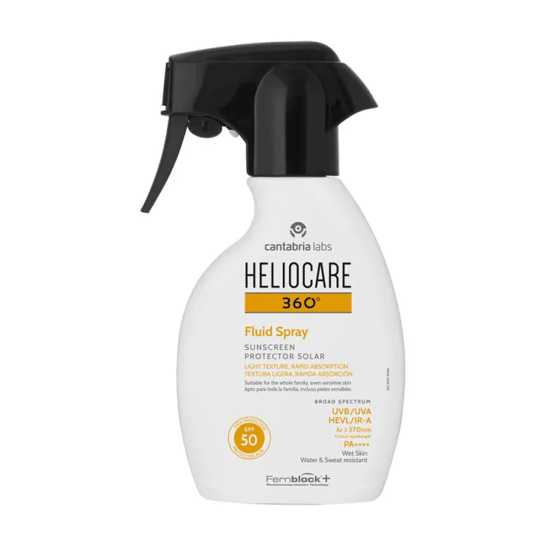 Heliocare 360° Fluid Spray Protezione Solare Corpo SPF50 texture leggera 250ml