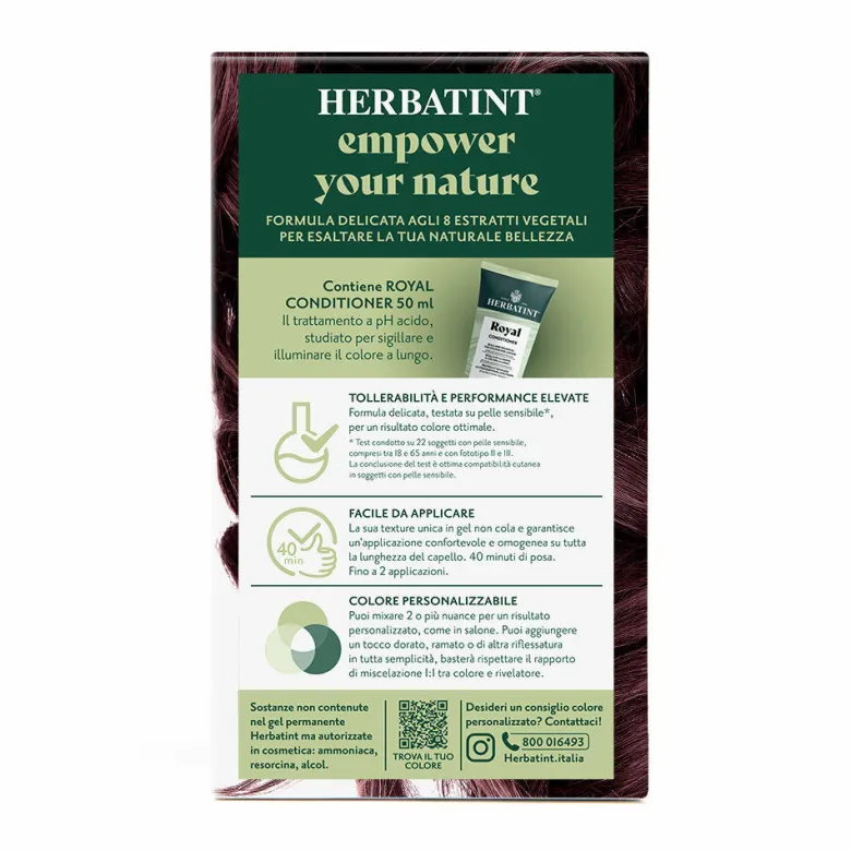 Herbatint Gel Colorante Permanente 5M Castano Chiaro Mogano 170ml