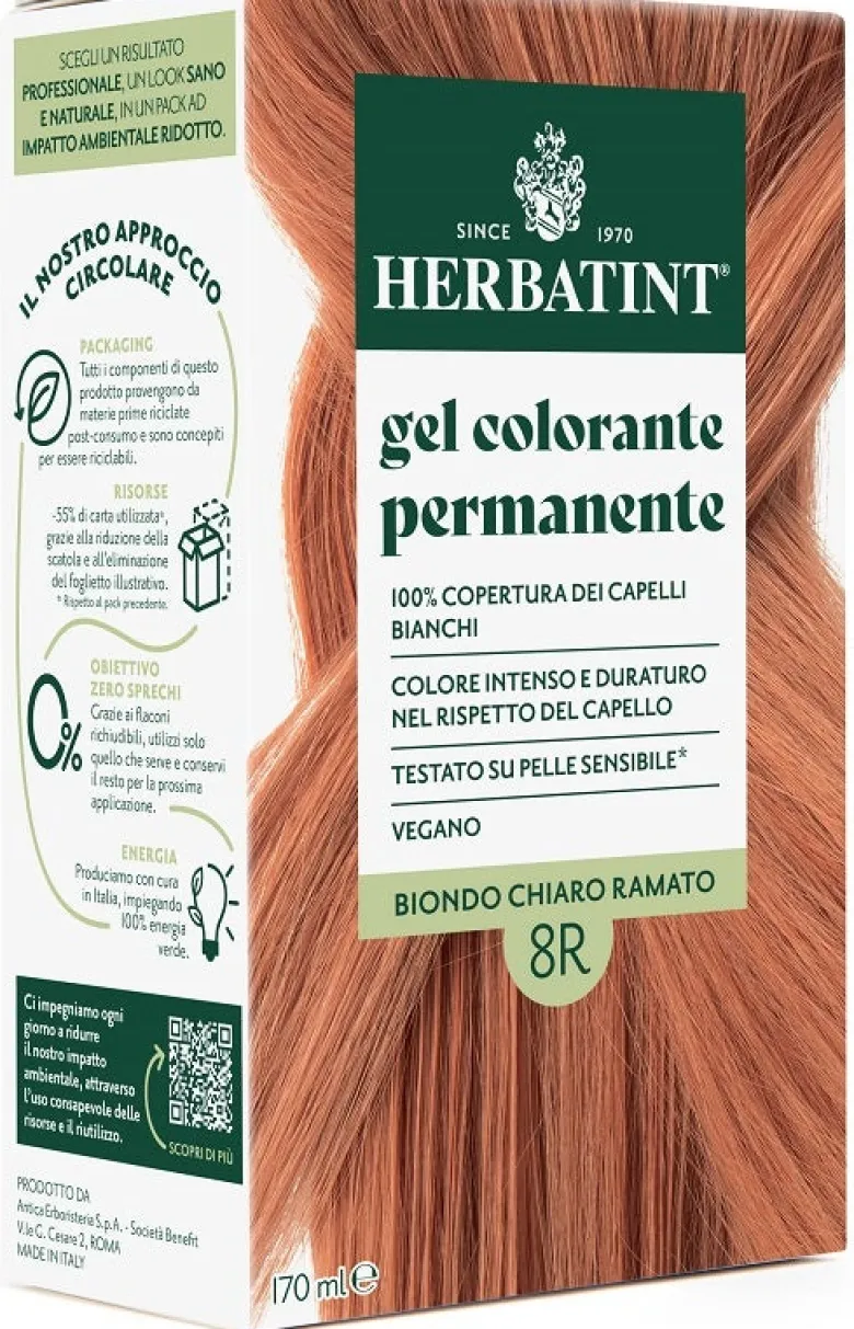 Herbatint 8r Biondo Chiaro Ramato 170 ml