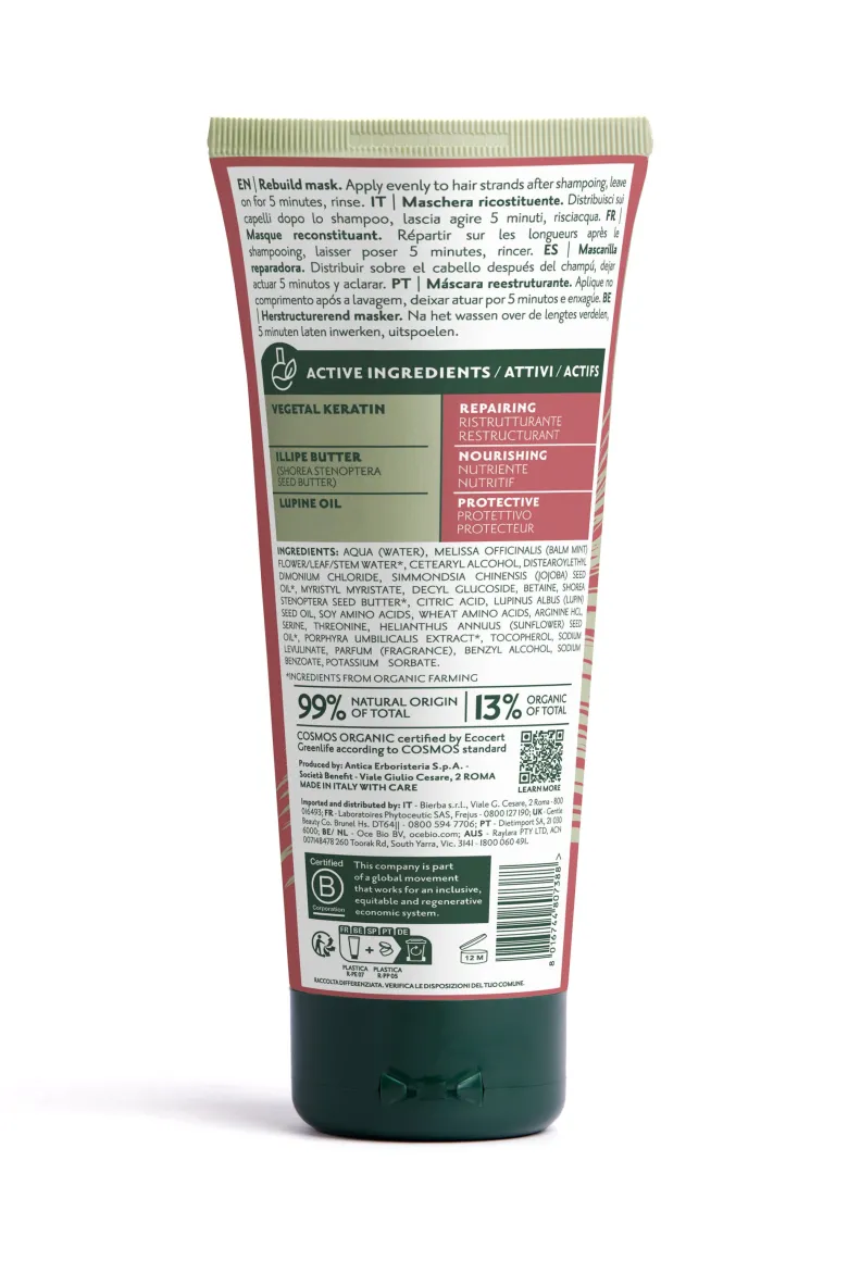 Herbatint Rebuild Mask Maschera Ricosituente 200ml