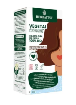 Herbatint Vegetal Color Tinta per capelli 100% Vegetale e bio HOT CHOCOLATE POWER Cioccolato 100gr