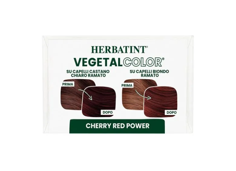 Herbatint Vegetal Color Tinta per capelli 100% Vegetale e bio CHERRY RED POWER Ciliegia 100gr