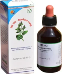 Herboplanet HS 102 Bardana Compositum per il drenaggio dei liquidi corporei 100ml