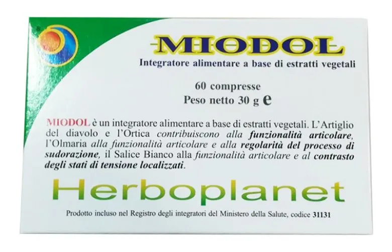 Herboplanet Miodol Integratore a base di estratti vegetali per le funzioni articolari 60 compresse 3