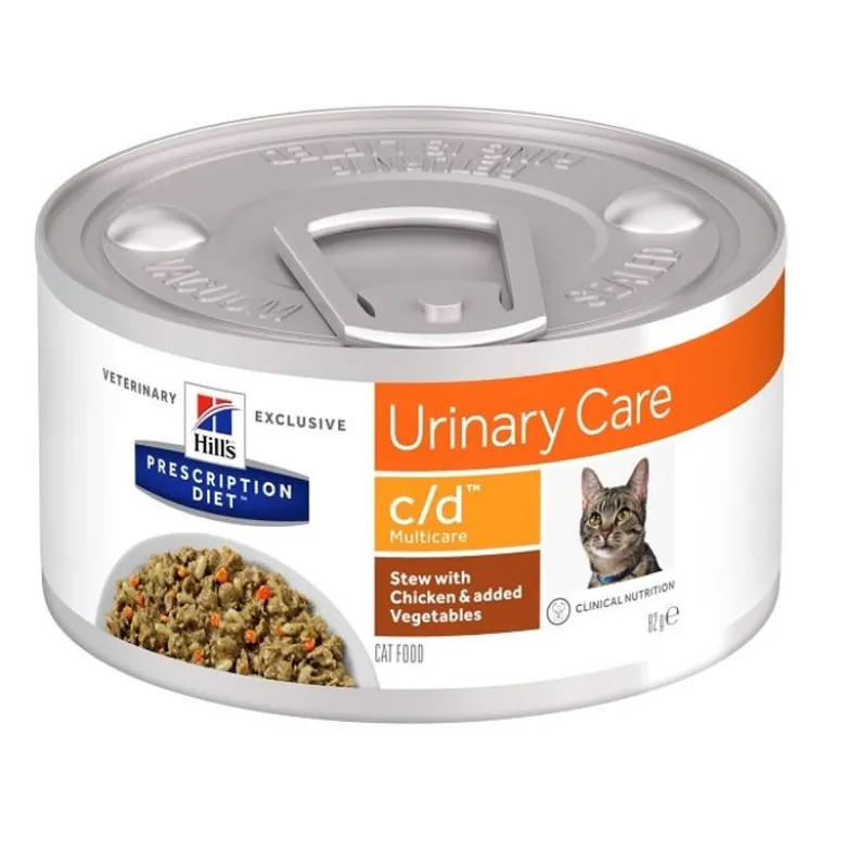 Hill's Prescription Diet c/d Multicare Spezzatino per Gatti al Pollo e Verdure 82g