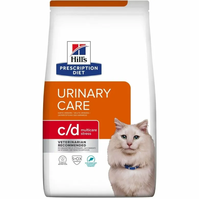 Hill's Prescription Diet c/d Multicare Urinary Care Cibo Secco Con Pesce Gatti Adulti Sacco 1,5kg