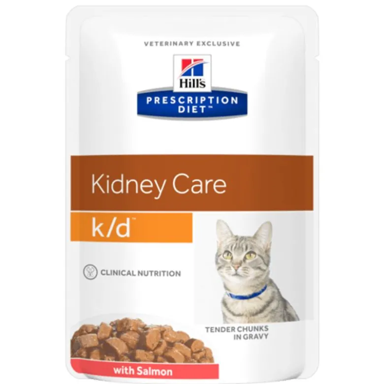 Hill's Prescription Diet K/D Kidney Care Bocconcini Salmone Per Gatti Bustina 85g