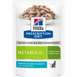 Hill’s Prescription Diet Metabolic Con Pesce Oceanico Cibo Umido Per Gatti 85g