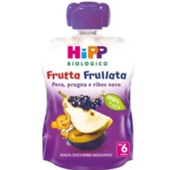 HippBiologico Frutta Frullata Pera, prugna e ribes nero 90 g