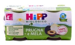 Hipp Bio Omogeneizzato Prugna e Mela 2x80g