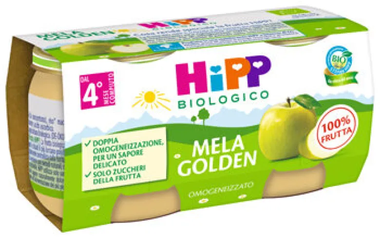 Hipp Omogeneizzato Bio Mela Golden 2x80g