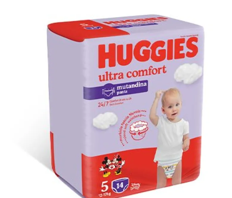 Huggies Diaper Pants Base Taglia 5 12-17Kg 14 Pezzi
