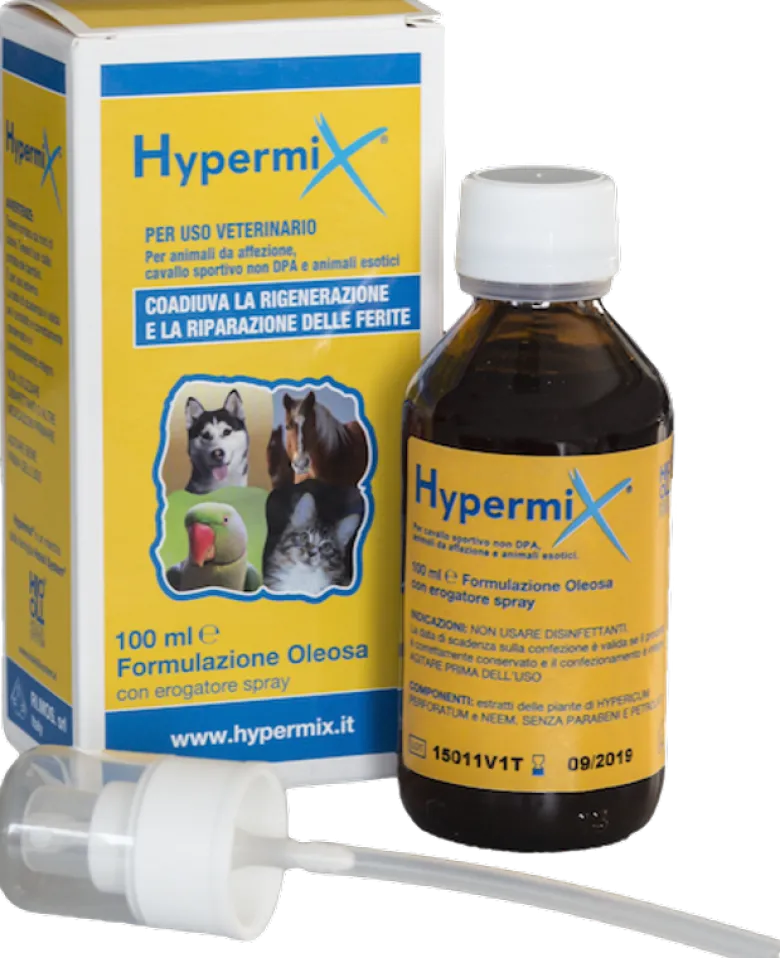 Hypermix rigenera e ripara le lesioni tessutali di ogni animale 100ml spray oleoso
