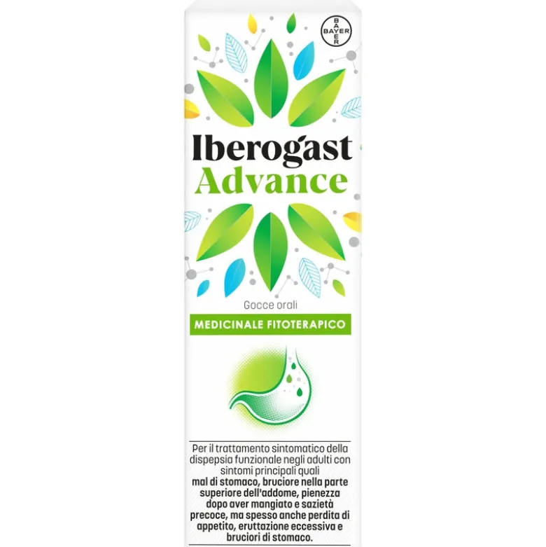 Iberogastadvance Gocce Orali Liquido 1 Flacone in Vetro da 50 ml con Applicatore Contagocce