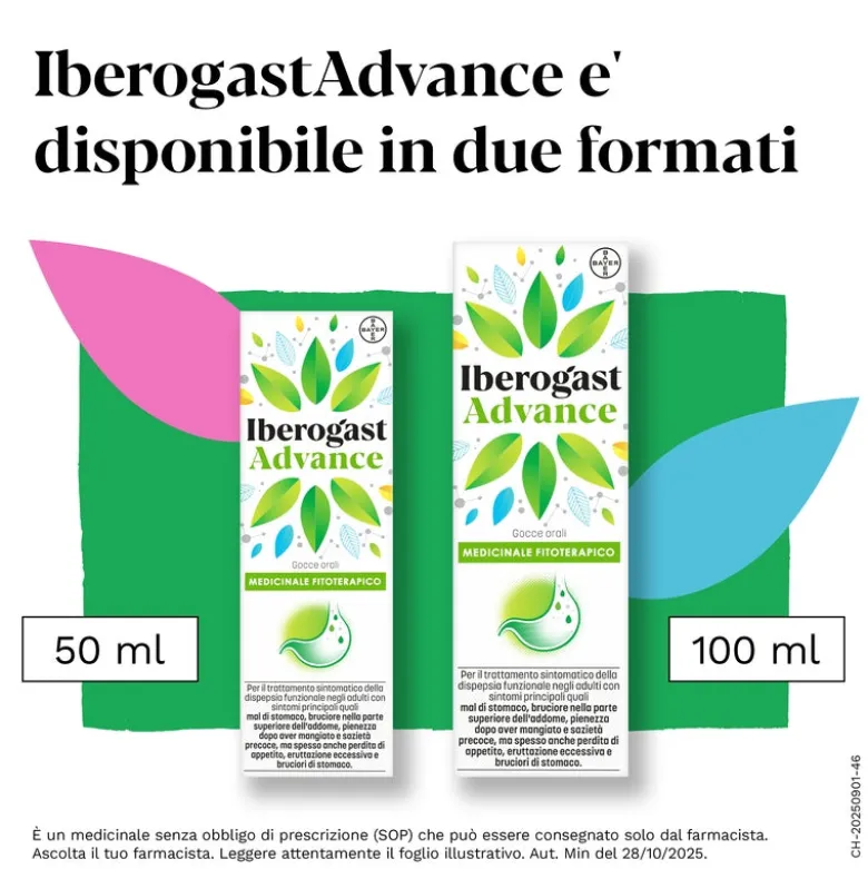 Iberogastadvance Gocce Orali Liquido 1 Flacone in Vetro da 100 ml con Applicatore Contagocce
