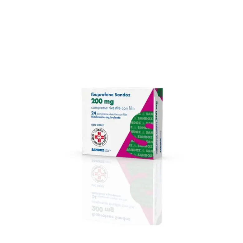 Ibuprofene Sandoz 24 compresse rivestite 200mg