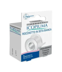 Icopiuma Cerotto Rocchetto In Seta Bianca 2,5cmx5m